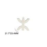 EUEAVAN 1pc Africa Berbers Symbol Map Stainless Steel Pendant for Necklace African Kabyle Berber Jewelry Making Supplies DIY