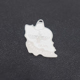 Fashion electroplating corrosion Iran map Ahura Mazda Pendant Stainless steel pendant necklace Keychain Pendant Pendant Pendant