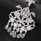 Stonefan Pendant Rhinestone Forehead Chain for Women Designer Elegant Pearl Pendant Hair Jewelry Bridals Weddings Accessories
