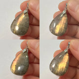 Pendant Natural Stone Irregular Shape Blue Purple Labradorite Pendant for Women Men Jewelry 1Pcs