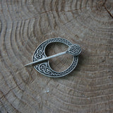 Medieval Clasp Pin Brooch Vintage Viking Celtic Scarf Shawl Penannular Brooch Cloak Pins Jewelry