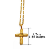 Anniyo 6 Model The Cross Pendant Chain Necklaces Men Women Girls Guam Hawaii Micronesia Chuuk Marshall Jewelry Crosses #217206