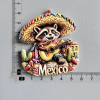 PVC Fridge Magnets Tourist Fridge Magnets for Cancun Mexico Honduras Fridge Decorations Stickers Home Decor