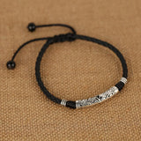 Simple Adjustable Handmade Leaf Anklets Woven Adjustable Rope Lucky Foot Bracelet For Women Men Jewelry