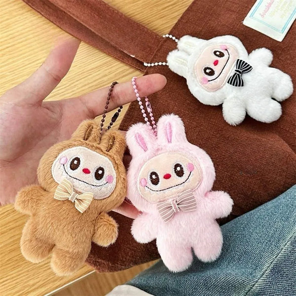 Cute Rabbit Plush Doll Keychain Versatile Trendy Doll Bag Pendant Girl Kawaii Keychain Decoration Birthday Holiday Gift