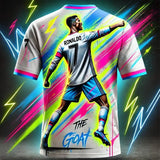2025-26 CHATGPT Original Design New Arriavl The Goat Design Football Jersey Training Kit Oversized O-neck Soccer Tee
