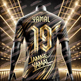 New Hot Selling Yamal Fashion 3D Printed Men's Fan Commemorative T-shirt Daily Sports Quick Drying Jersey