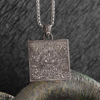 Retro Fashion Seven Angels Magic Circle Solomon's Seal Necklace Pendant Men's Lucky Amulet Jewelry