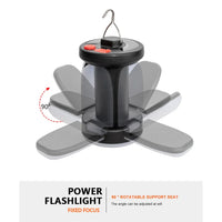Rechargeable LED Camping Lantern With folding LED floodlight Portable Tent Light With 3 Light Modes For Camping, Hiking, Fishing