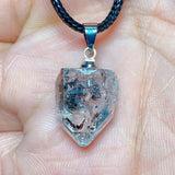 Natural Crystal Herkimer Diamond Pendant Hang Stone Gemstones Mineral Energy Reiki Home Decorations Gift Ore Crystals