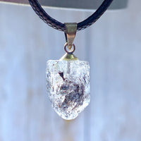 Natural Crystal Herkimer Diamond Pendant Hang Stone Gemstones Mineral Energy Reiki Home Decorations Gift Ore Crystals