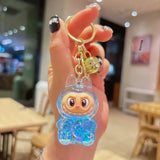 Acrylic Keychain with Flowing Sand Toy Figure Bag Accessory Cute Blind Box Decoration Gift Key Chain from Mainland China