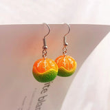 Beer Festival Wine Glass Orange Juice Earrings Fashion 2D Flat Design Earrings Women Girls Party Jewelry Gift Give To Friends