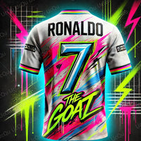 2025 CHATGPT Original Design New Arriavl The Goat Design Football Jersey Training Kit Oversized O-neck Soccer Tee