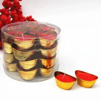 28 Pcs Handmade Lotus Flower TeaLight Candle, Floating Candle and Tea Lights, Centerpieces for Tables, Bridal Baby Shower