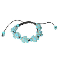 Turtle Hand Woven Bracelet Bohemian Style Ocean Series Vacation Style Turtle Woven Ankle Chain