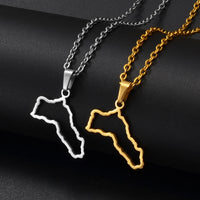 Anniyo Kurdistan Pendant Chain Necklaces for Women Men Stainless Steel Jewelry @319101