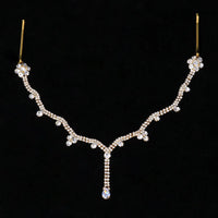 Boho Grecian Gem Pendant Rhinestone Forehead Jewelry Chain Indian Bridal Hair Clip Accessories Head Chain For Women Wedding Gift