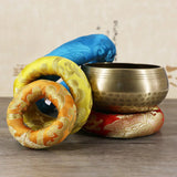 Silk Brocade Cushion Pillow For Yoga Tibetan Singing Bowl Mat Meditation Ring Cushion Buddhism Products Sound Bowl Pads Home