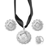 Anniyo Ethiopian Jewelry sets Pendant DIY Rope Earrings Rings African Eritrean Wedding Engagement Habesha Ethnic   #151616