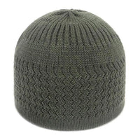 1pc Men's Casual Knitted Muslim Women Prayer Hats Winter Warm Beanies Cap Islamic Ramadan
