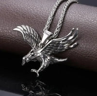 Fashionable Flying Eagle Animal Pendant Necklace Men's Personalized Motorcycle Rock Cycling Hip-Hop Trendy Jewelry