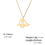 Jeshayuan Iranian Farsi God Necklace for Women Persian Calligraphy Love Pendant Mythology Symbol Amulet Stainless Steel Jewelry