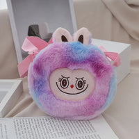 New ladies stylish slanted animals for winter furry 2024 funny cute cartoon children's Japanese single-shouldered funny bag