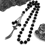 Zulfiqar Imam Ali Swords Car Keyholder Stainless Steel 33 Prayer Beads Muslim Arabic Sword Saudi Keychain Ramadan Jewelry Gifts