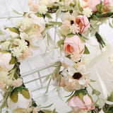 Gift Costume Cosplay Fairy Flower Leaf Headbands Photoshoot Simulated Elven Princess Tiara Black Flower Antler Crown Wedding