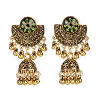 Pendientes Gypsy Ethnic Round Bells Indian Jewelry Earrings Vintage Tribe Jhumka Earrings Kolczyki Wedding Jewelry