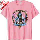 Shiva Hindu God Meditation Zen Yoga Hinduism Spiritual T-Shirt for Men Clothing Women Tees High Quality Cotton Short Sleeve Tops
