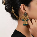 Fashionable Bohemian Tassel Earrings Bird Cage Bell Pendant Ethnic Style Dangle Earrings Elegant Personality Jewelry Accessories