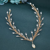 A265 Zircon Wedding Headband Luxury Crystal Women Tiaras Bridal Headpiece Forehead Chain Hair Accessories Rhinestone Headwear