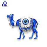 Lucky Eye Blue Turkish Evil Eye Refrigerator Sticker Alloy Camel Magnet Refrigerator Sticker for Women Men Fashion Jewelry