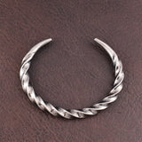Stainless Steel Fashion Simple Adjustable Bracelet Men's Classic Design Twist Bracelet Unique Open Bangle Jewelry Gift Wholesale
