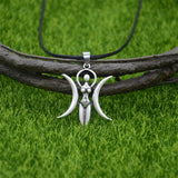 Nostalgia Fertility Ancient Greece Astarte Pregnancy Wicca Pagan Triple Moon Goddess Womens Pendants Necklaces
