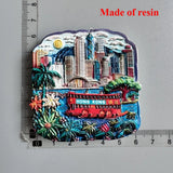Hong Kong Refrigerator Magnets Tourism wood PVC Resin Fridge magnet Decoration Victoria Harbour Convention and Exhibition Centre