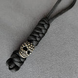 Vintage Hand-knitted Lanyard Keychain Biker helmet Pendant Paracord Rope weave Accessories Bag Hanging Handmade Car Keyring