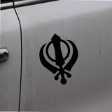 SIKH Khanda Religious Symbol Vinyl Decal Mysterious Car Sticker Delicate,13CM*10CM