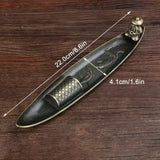 Creative Incense Holder Boat Fishing Men Insence Burner Sandalwood Incense Sticks Burners Aromatherapy Ornament Tea Room Decor