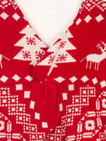 Sexy V-Neck Christmas Sweater Women's Double-Sided Asymmetrical Wool Top Sexy Backless Pullover Tree Print Sweater Tops T-Shirt