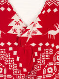 Sexy V-Neck Christmas Sweater Women's Double-Sided Asymmetrical Wool Top Sexy Backless Pullover Tree Print Sweater Tops T-Shirt