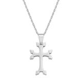 Anniyo Armenians Cross Pendant Necklaces For Women Girls Stainless Steel Armenia Jewelry  #324221