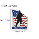 USA Flag Lapel Pin Cute Coat of Arms of United States American Map Flag National Emblem Brooch Button Badges Lapel Pins