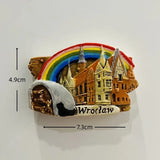 Poland 3D Fridge Magnets Tourism Souvenir Resin Refrigerator Magnets Sticker Collection Handicraft Gift Home Decoration Articles