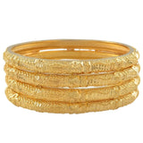 Anniyo 4 Pieces/Lot Dubai Bangle Women Ethiopian Gold Color Bracelets Middle East Best Wedding Jewelry African Ornaments @086706