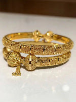 Luxury Dubai 24k Real Gold Plated Women's Bracelet Designer Copper Charm Bangles Indian Jewelry Accessories Gifts Trends 2025