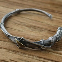 Handmade Bamboo Node Open Bracelet Vintage Worn Handmade Jewelry Bracelets Bold Ethnic Style Bracelet New Hot Sale Of The Season