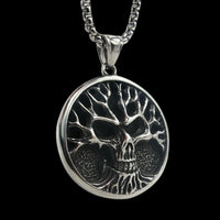 Retro Devil Mask Pendant Japanese Samurai Style Punk Pendant Necklace Men's Gothic Halloween Jewelry Gift